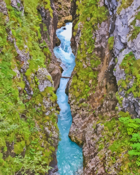 Germany Leutasch Gorge Mittenwald Paint By Numbers.png