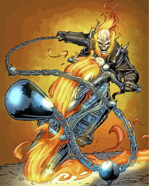 Ghost Rider Marvel Paint By Number.png