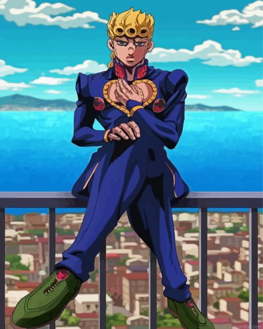 Giorno Giovanna Paint By Numbers.png