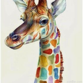 Giraffe Animals Paint By Numbers.png