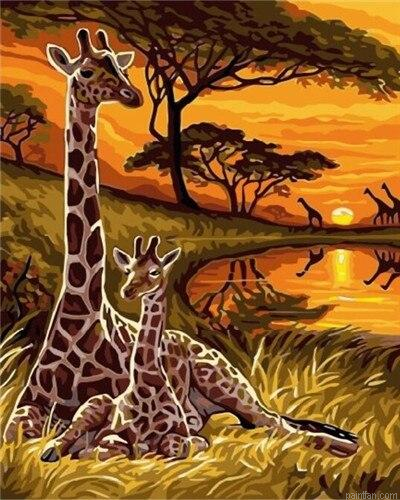 Giraffe Couple Paint By Numbers.png
