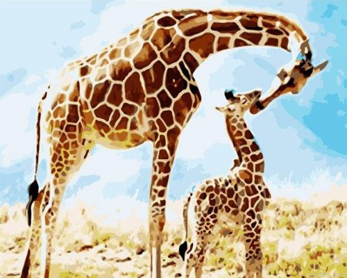 Giraffe Mom Paint By Numbers.png