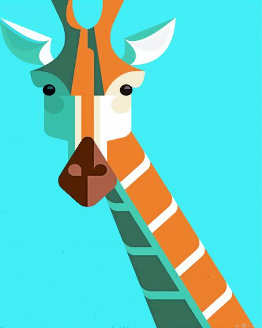 Giraffe Pop Art Paint By Number.png