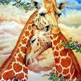 Giraffes Hugging Paint By Numbers.png