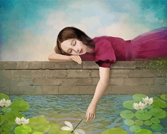 Girl At The Fountain Paint By Number.png