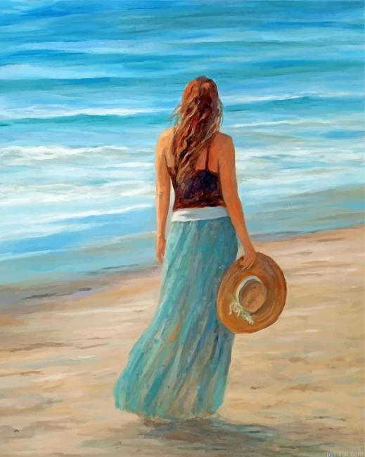 Girl By Sea Paint By Number.png