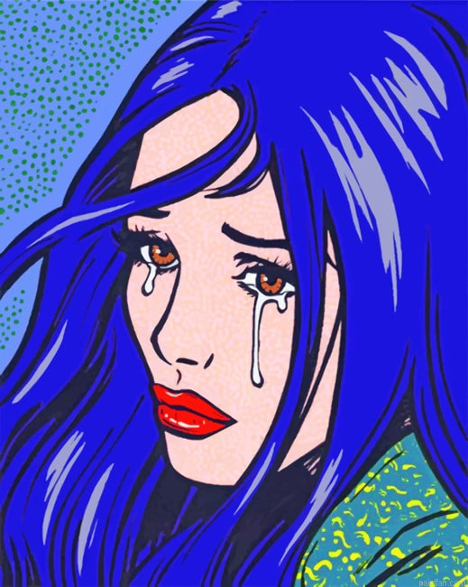 Girl Crying Pop Art Paint By Numbers.png
