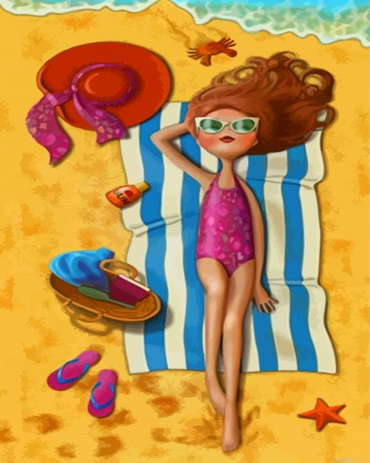 Girl In Beach Paint By Number.png