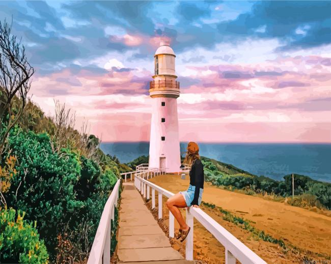 Girl In Cape Otway Lightstation Paint By Numbers.png
