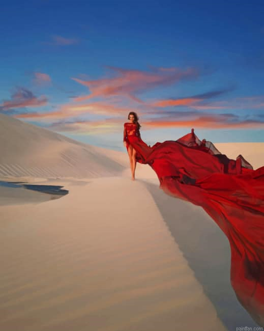 Girl In Desert Photography New Paint By Numbers.png