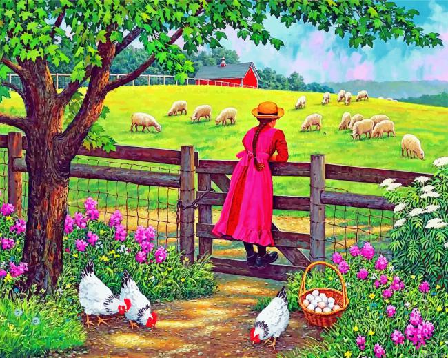 Girl In Farm Paint By Number.png