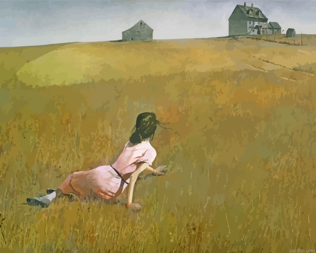 Girl In Field Paint By Numbers.png