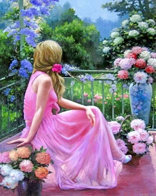 Girl In Garden Paint By Number.png