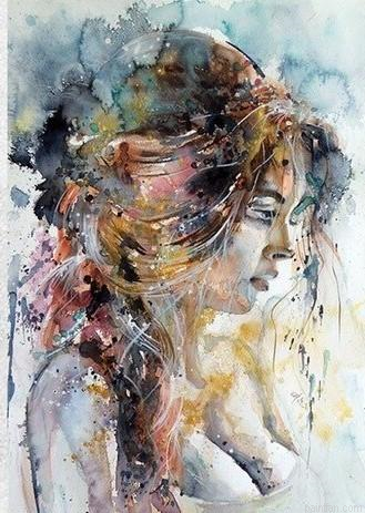 Girl In Gold Paint By Numbers.png