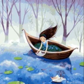 Girl In Little Boat Paint By Numbers.png
