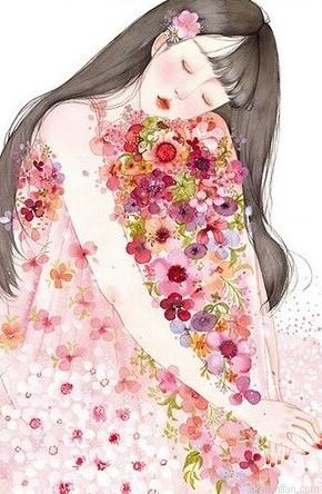 Girl On Flower Paint By Numbers.png