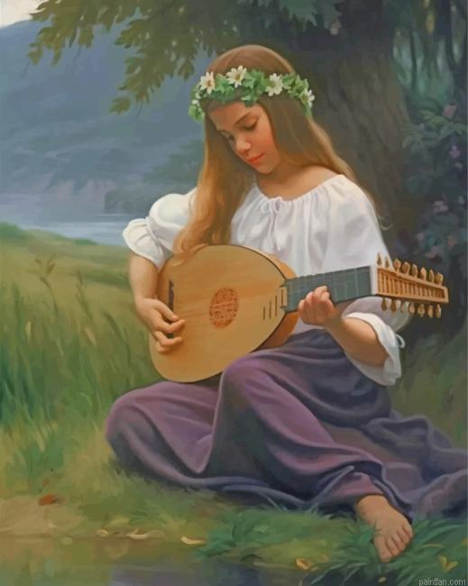 Girl Playing Music Paint By Number.png