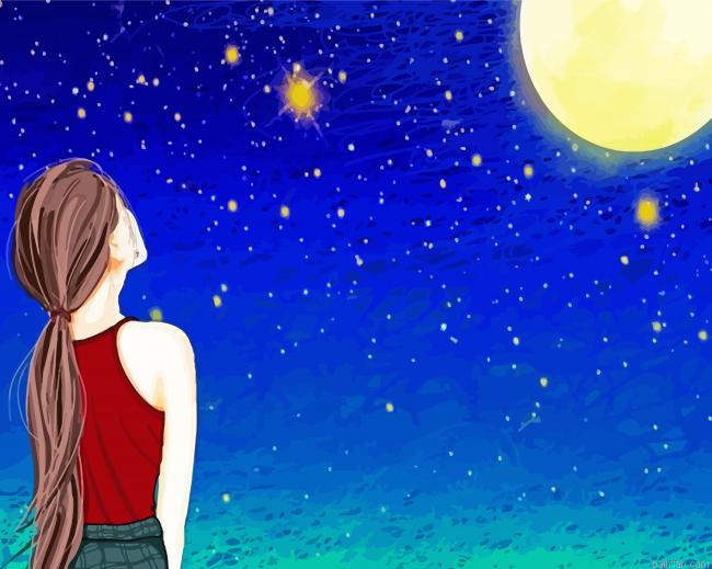 Girl Watching Sky Paint By Numbers.png