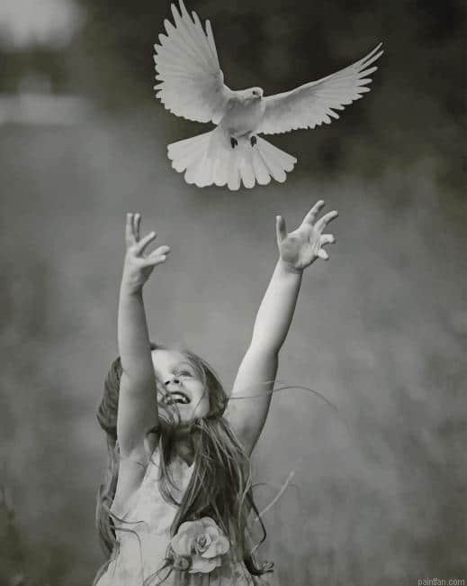 Girl With A White Pigeon New Paint By Numbers.png