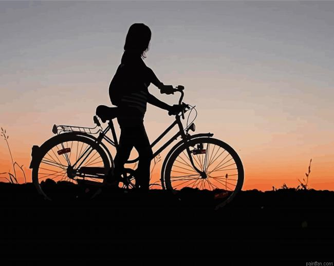Girl With Bike Paint By Numbers.png