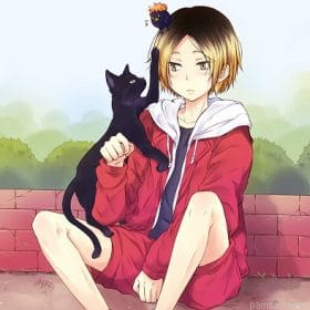Girl With Cute Cat Paint By Numbers.png