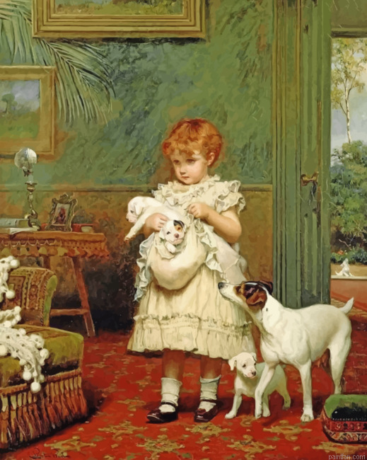 Girl With Dog Paint By Numbers.png
