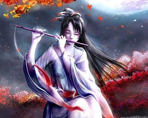 Girl With Flute Paint By Numbers.png