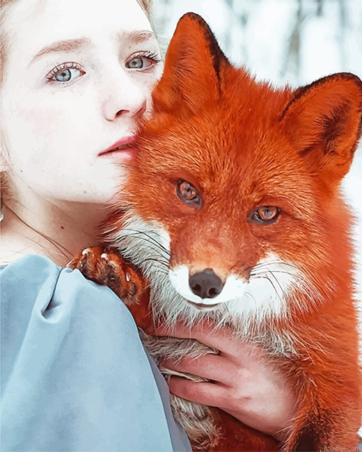 Girl With Fox New Paint By Numbers.png