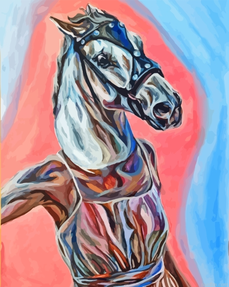 Girl With Horse Head Paint By Numbers.png