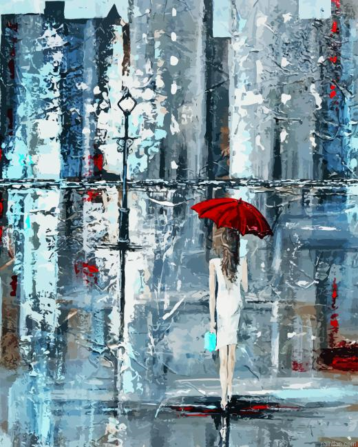 Girl With Red Umbrella Paint By Numbers.png