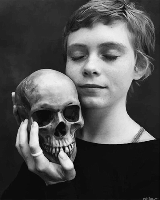 Girl With Skull Photography New Paint By Numbers.png