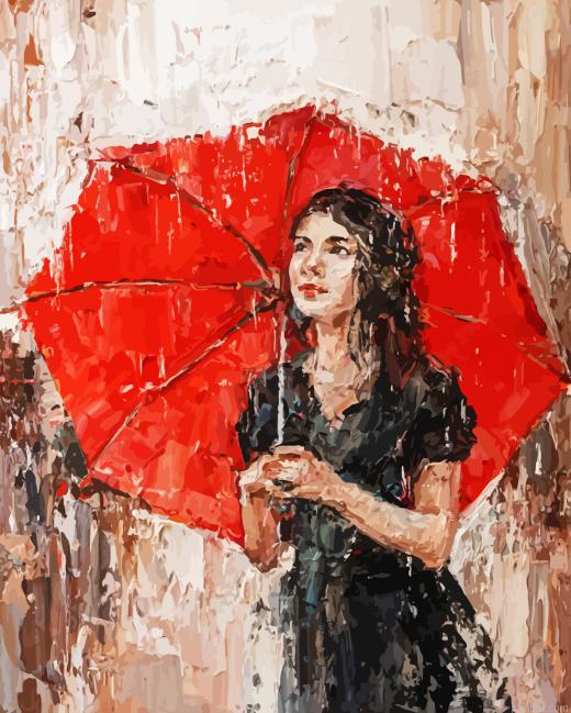 Girl With Umbrella Paint By Numbers.png