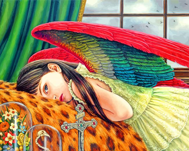 Girl With Wings Paint By Number.png