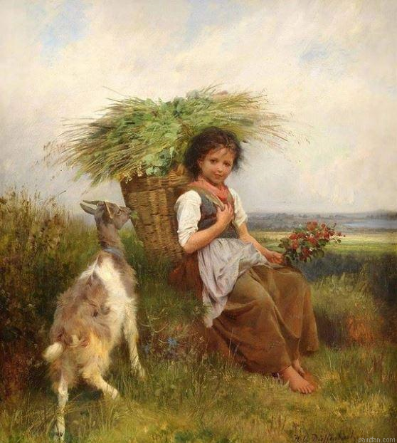 Girl And Goat Paint By Numbers.png