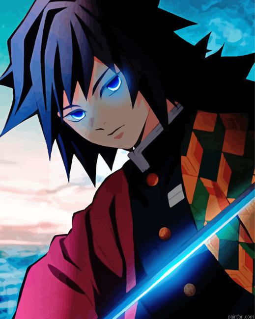 Giyu Tomioka Anime Paint By Numbers.png