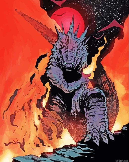 Godzilla Art Paint By Numbers.png