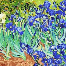 Gogh Irises Paint By Numbers.png