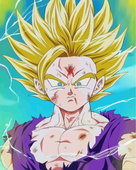 Gohan Super Saiyajin Paint By Number.png