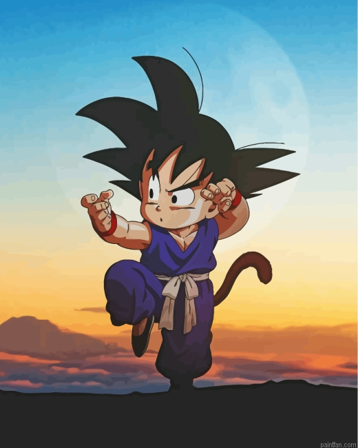 Goku Kid Paint By Number.png