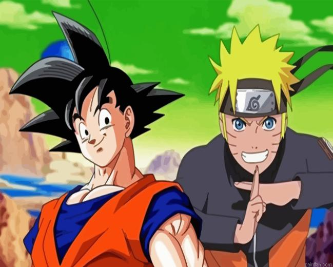 Goku Naruto Anime Paint By Numbers.png