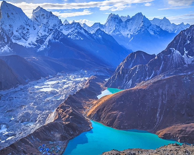 Gokyo Lakes Trek New Paint By Numbers.png