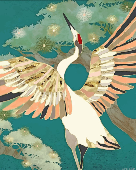 Golden Crane Paint By Number.png