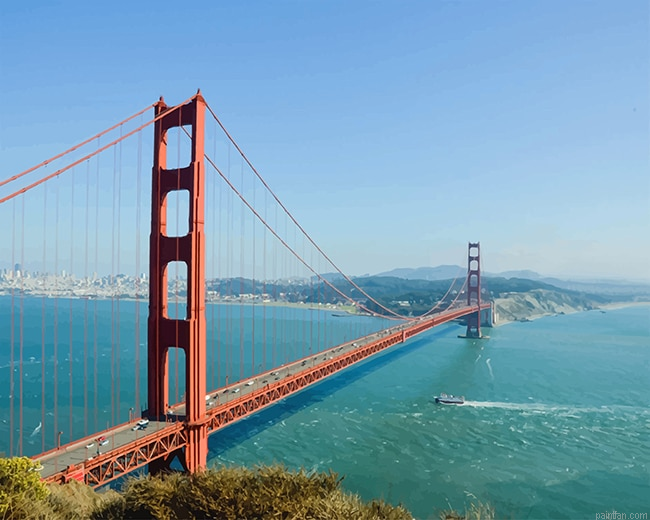 Golden Gate Bridge San Fransisco New Paint By Numbers.png