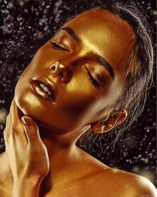 Golden Woman Paint By Number.png