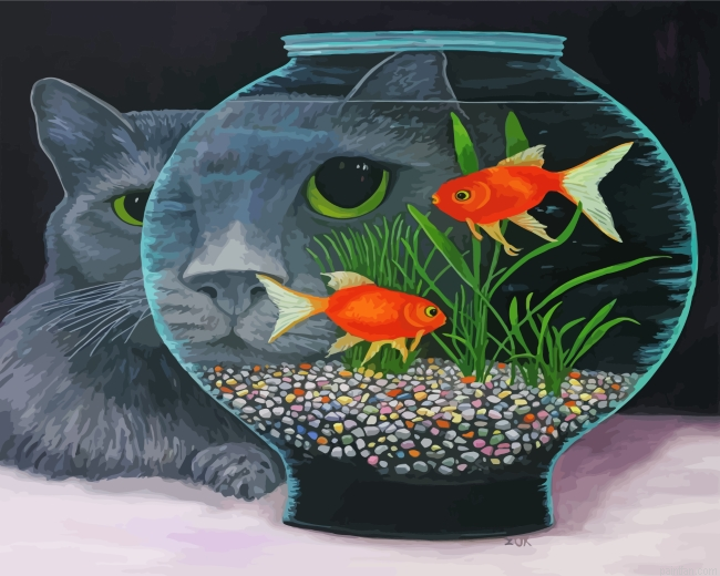 Goldfish In A Bowl Paint By Number.png