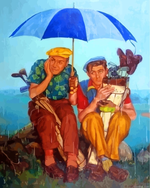 Golf Players In Rain Paint By Number.png