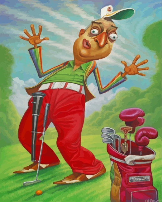 Golfer Man Paint By Number.png