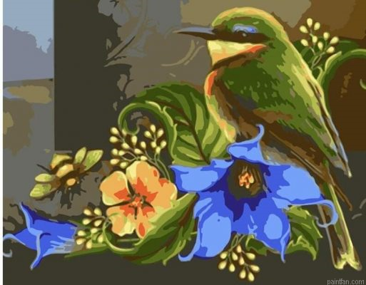 Gorgeous Bird Paint By Numbers.png
