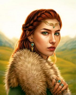 Gorgeous Elf Woman Paint By Number.png