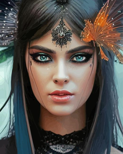 Gorgeous Lady Paint By Numbers.png
